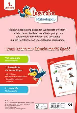 Leserabe: Kreuzworträtsel zum Lesenlernen (1. Lesestufe)