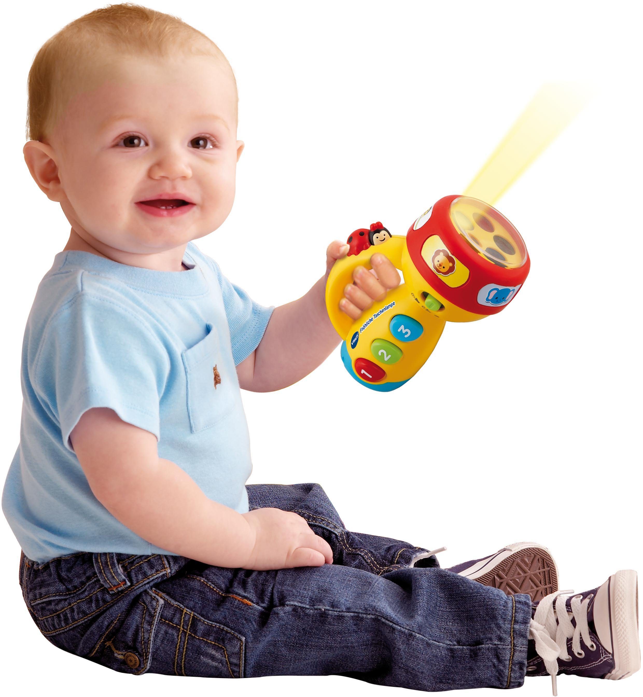 Vtech® Lernspielzeug VTechBaby, Fröhliche Taschenlampe, mit Licht und Sound