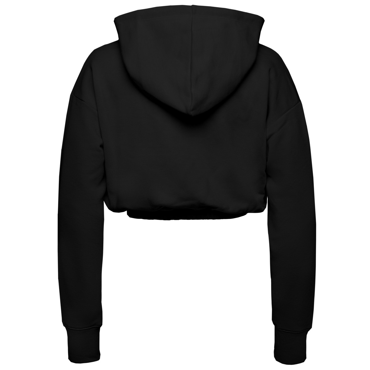 Champion Hooded Crop Top Kapuzenpullover schwarz