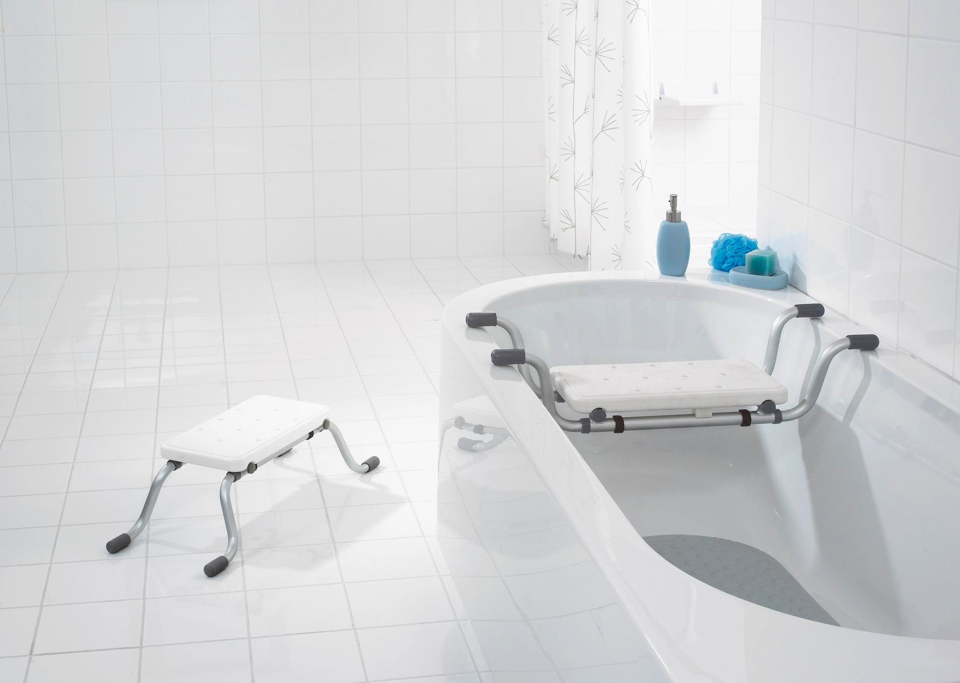 Ridder Badewannensitz Eco, belastbar bis 150 kg, 2-in-1, als Sitz und Schemel nutzbar