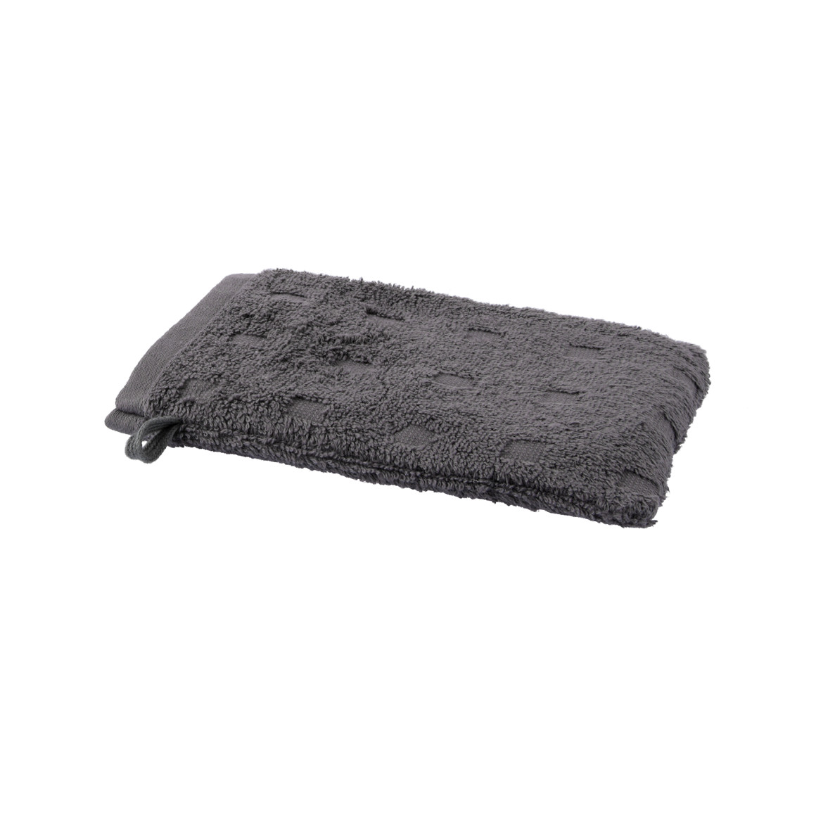 Waschhandschuh mit grafischer Struktur