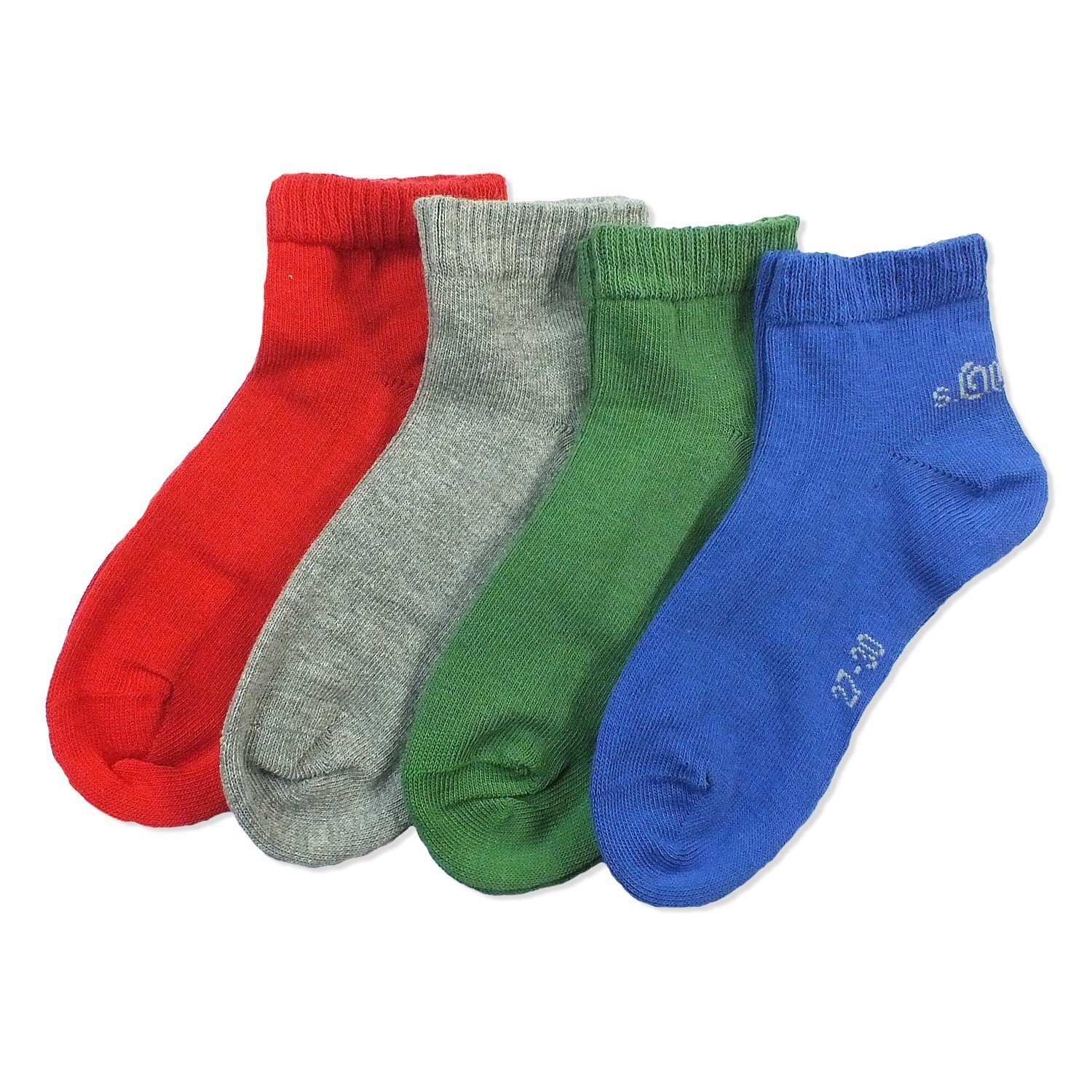 s.Oliver Sneakersocken S21008 (Packung, 4-Paar, 4 Paar) Kinder Sneaker-Socken, Sneakersocken, Jungen & Mädchen, Kindersocken