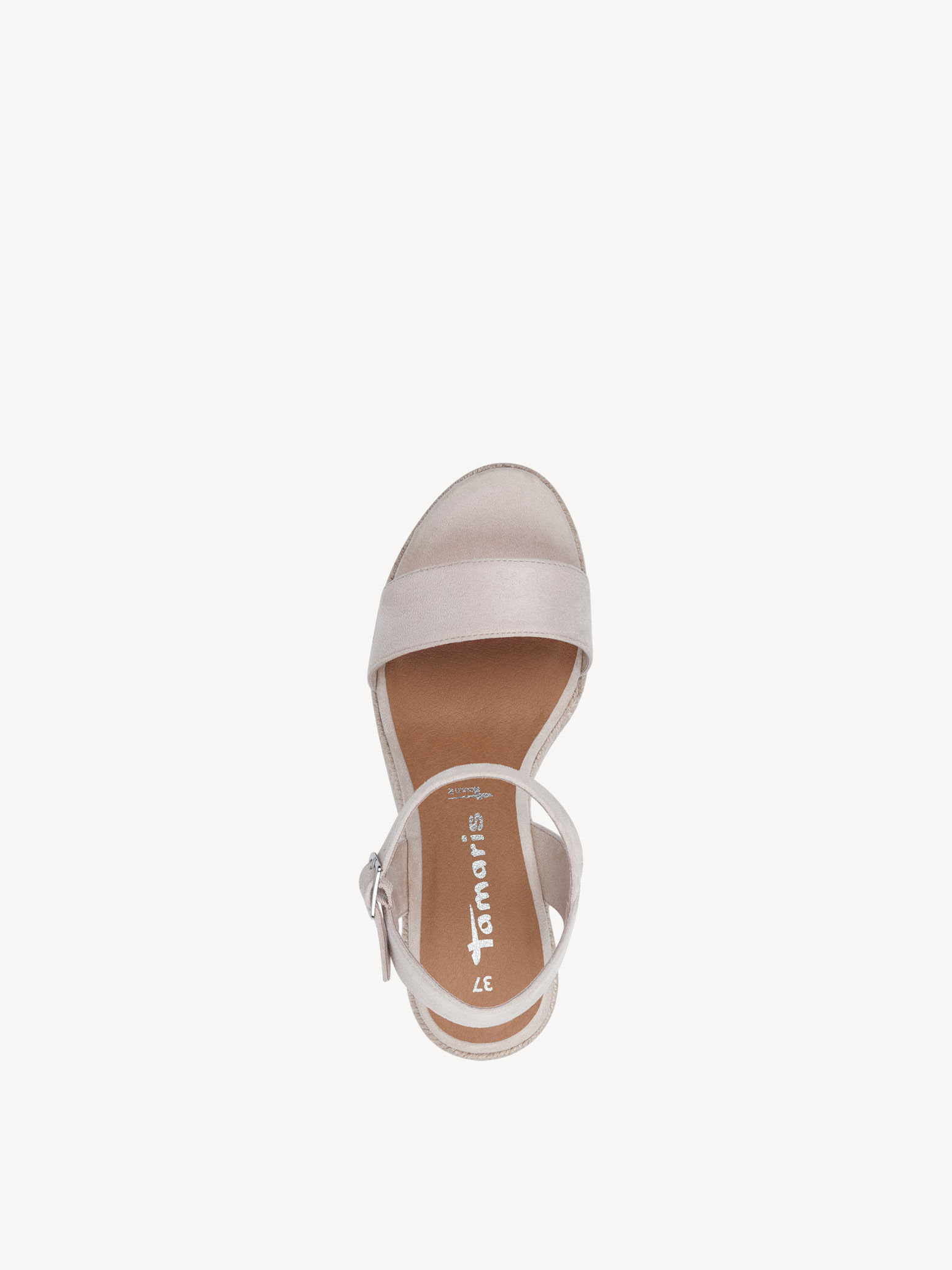 Sandale à talon - beige