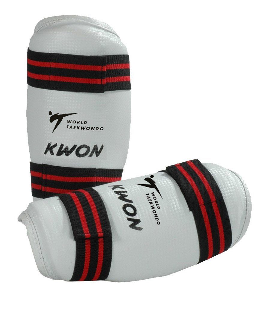 KWON Armschoner Unterarmschutz Unterarmschoner Kampfsport Taekwond, Für Vollkontakt geeignet, feucht abwischbar, Kunstleder, XS - XL
