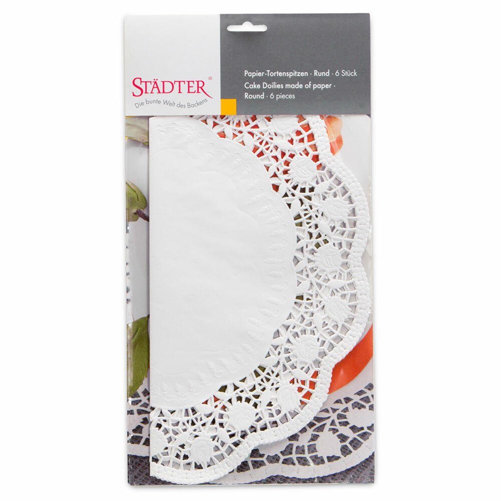 STÄDTER Tortenwerkzeug Tortenspitze Rund 6er Set Ø 36 cm, (6-tlg)