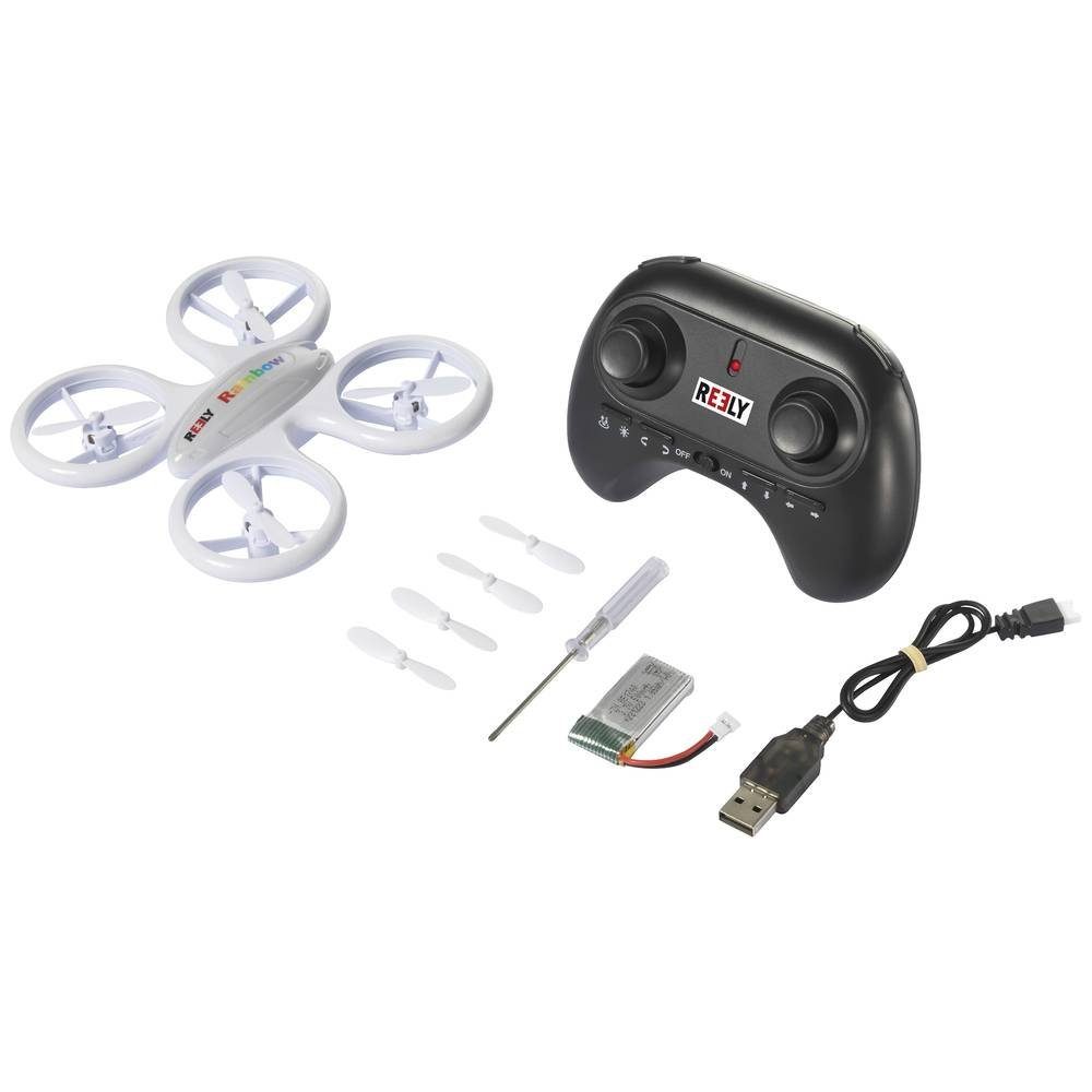 Reely Drohne Rainbow RTF Quadrocopter (Flip-Funktion, Altitude-Mode, Headless-Mode)