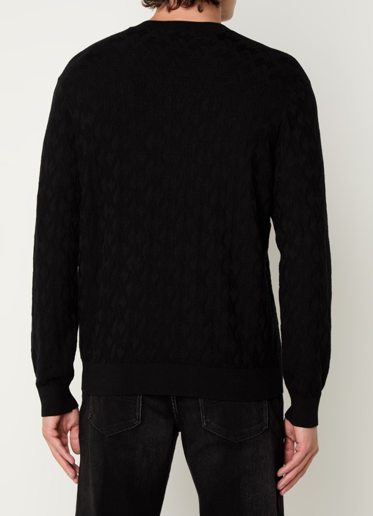 Armani Exchange Chunky knit pullover with round neck