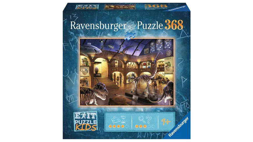 Ravensburger Puzzle - EXIT Puzzle Kids Im Naturkundemuseum, 368 Teile