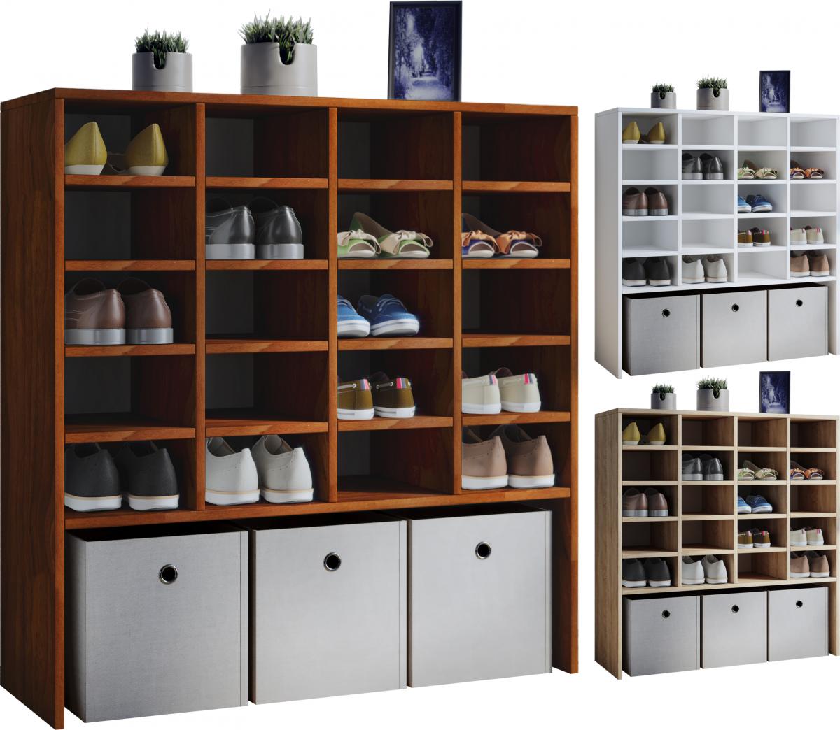 VCM Schuhschrank Hinsol XL Weiß