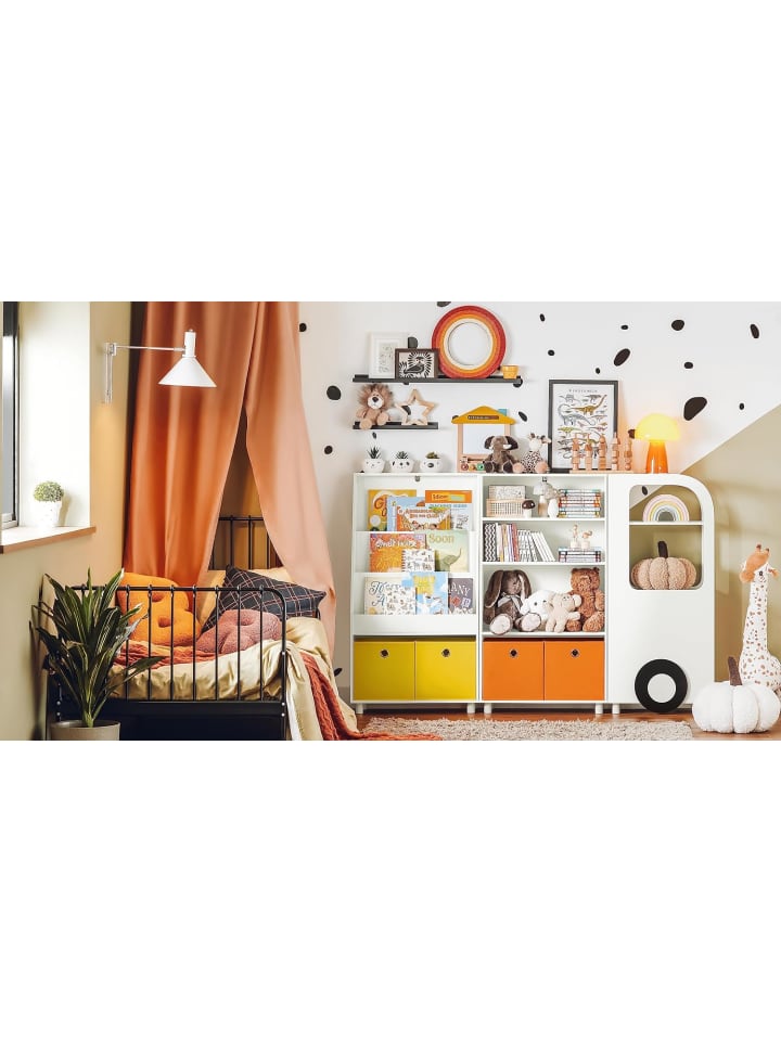 SoBuy Bücherregal in Weiß - (B)60 x (H)110 x (T)25cm günstig kaufen onesize