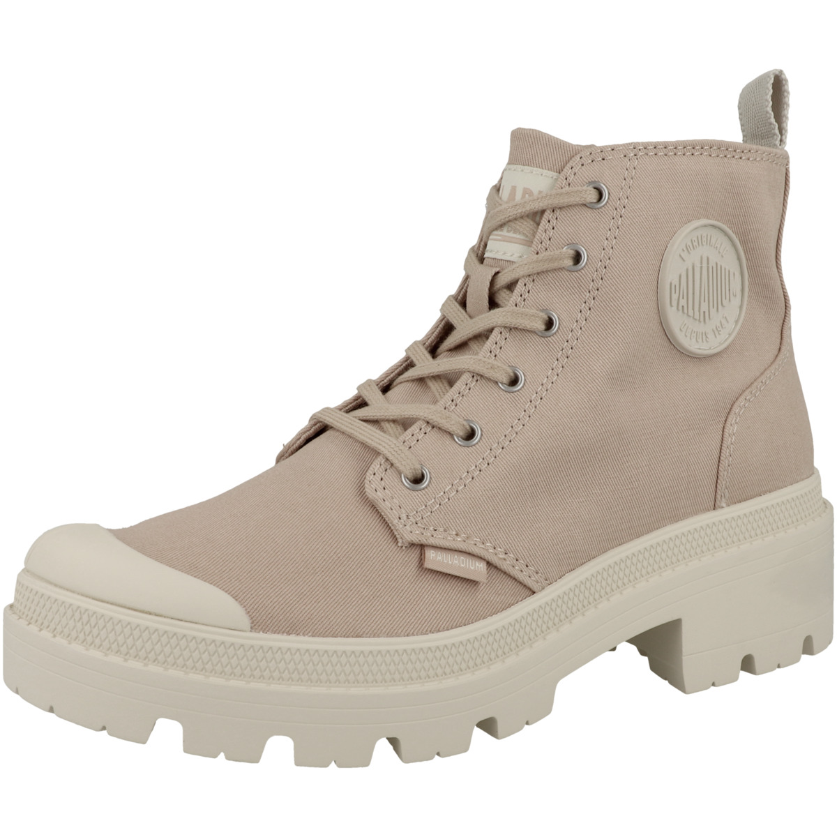 Palladium Pallabase Twill Schnürboots beige