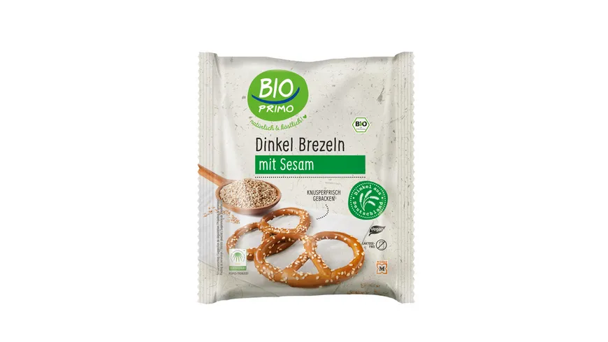 BIO PRIMO Bio Dinkel-Brezel mit Sesam 125 g
