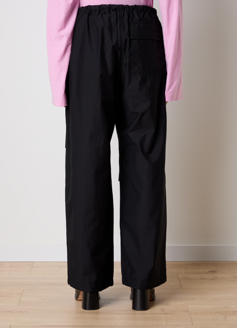 Acne Studios φαρδύ cargo παντελόνι με ψηλή μέση, κορδόνι περίσφιξης και πλαϊνές τσέπες