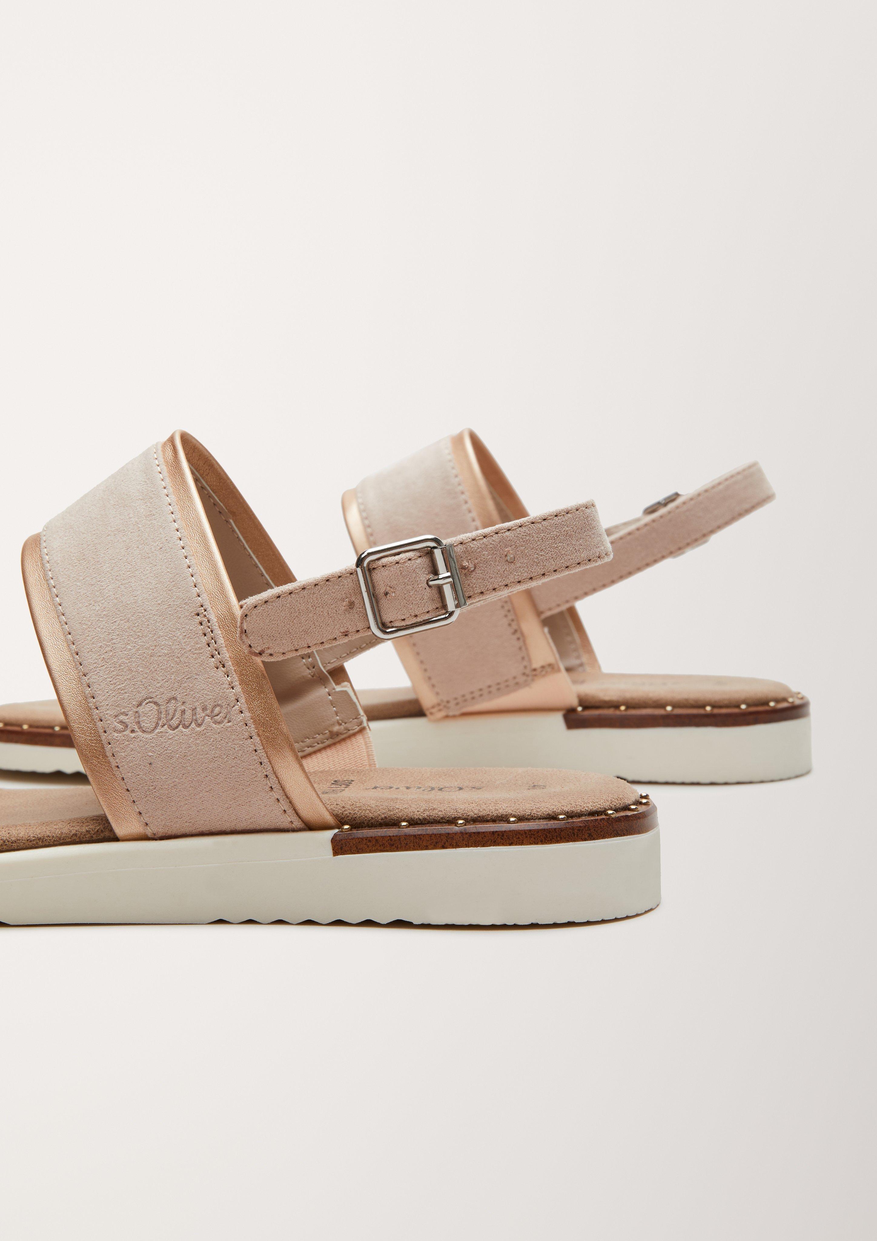 Vegane Sandalen mit Metallic  6005713-544