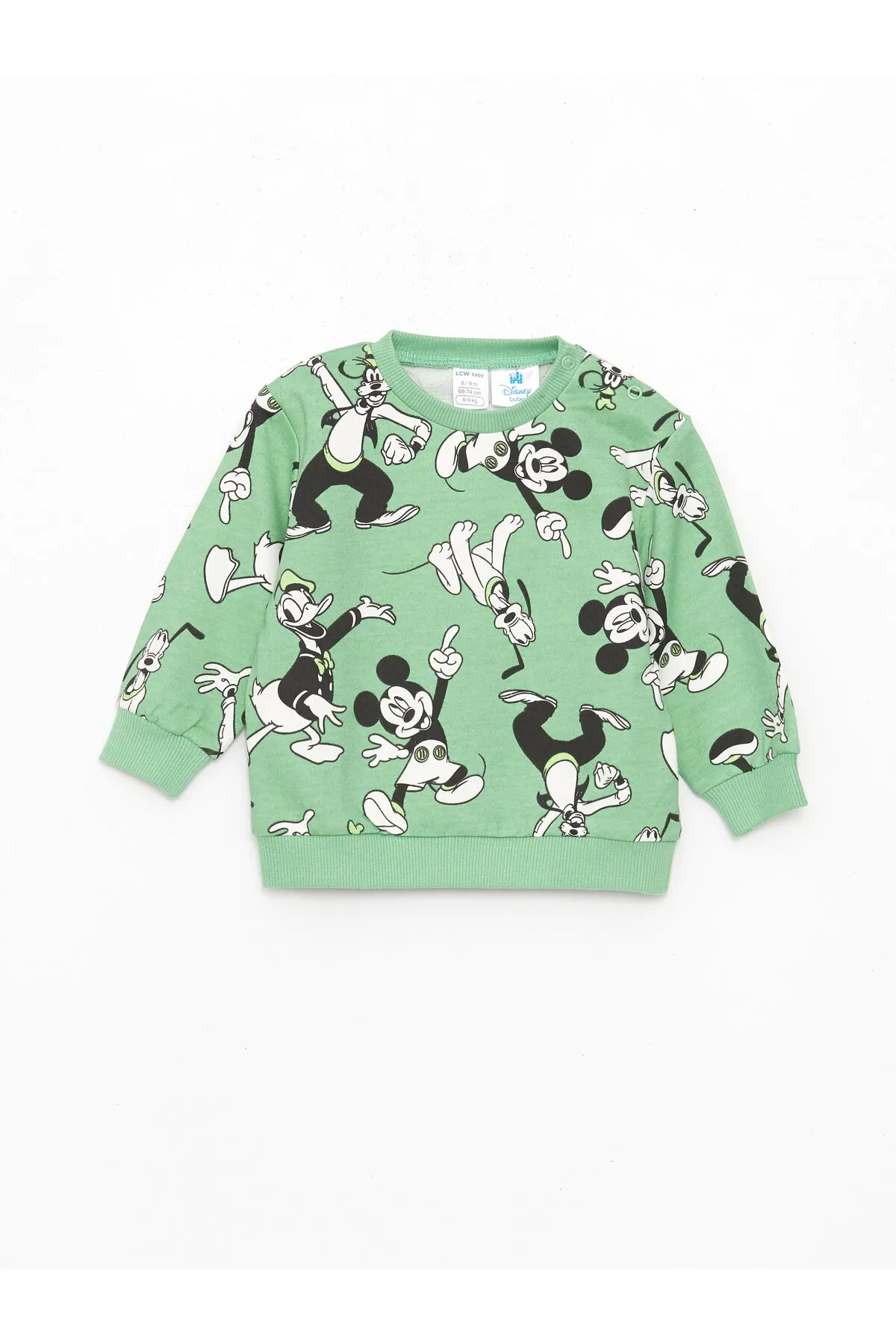 LC Waikiki  T-Shirt und Jogginghose für Babys mit Rundhalsausschnitt und Mickey-Mouse-Aufdruck im 2er-Set