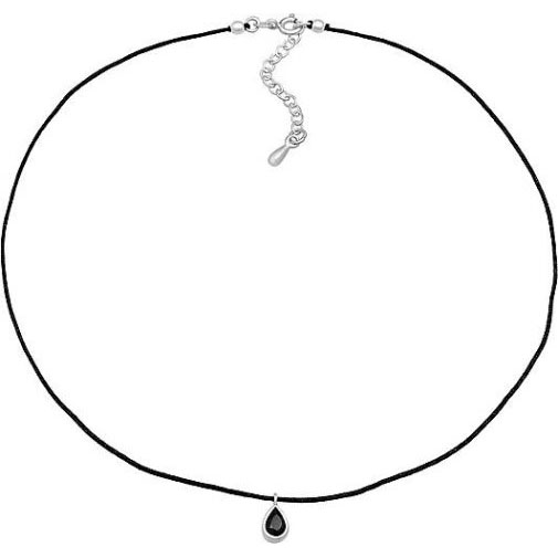 Elli Halskette Choker Kristall Tropfen Anhänger 925 Silber