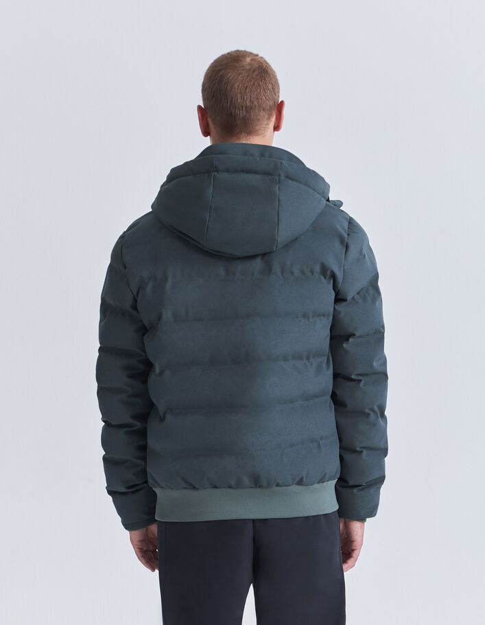Doudoune bitume nylon granité WATERPROOF BREATHABLE Homme