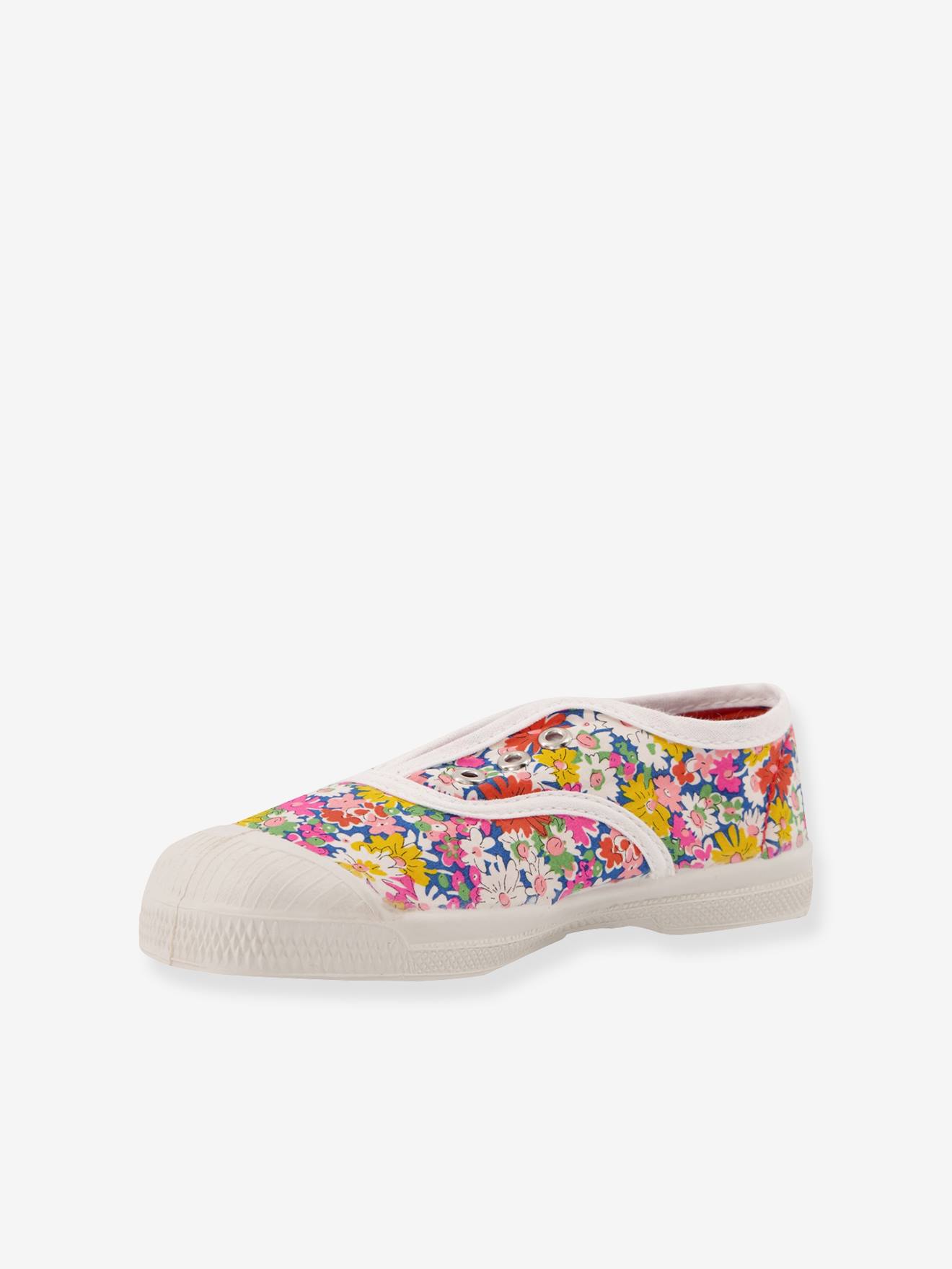 Tennis coton imprimé Liberty® enfant Elly BENSIMON® blanc imprimé