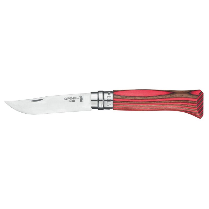 Opinel Luxus Tradition Nr. 08 Inox Red Birch