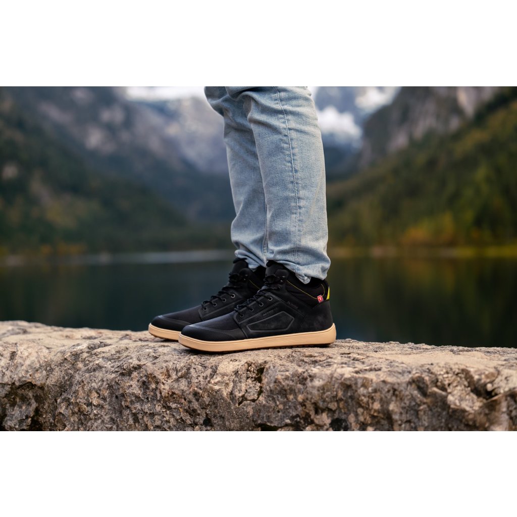 Be Lenka ArcticEdge Charcoal Black Barfußstiefeletten