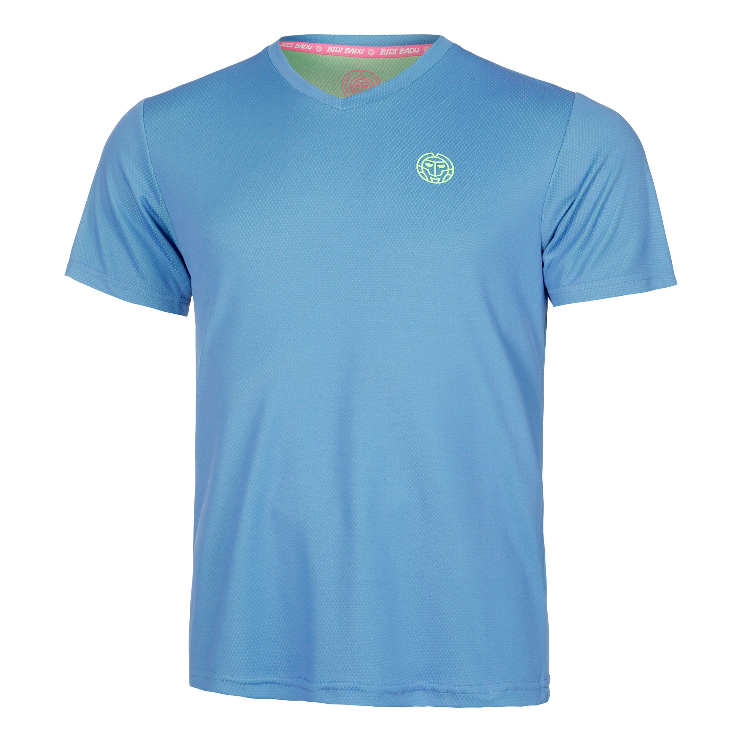 Crew Inside Out V-Neck T-Shirt Herren - Blau, Neongrün