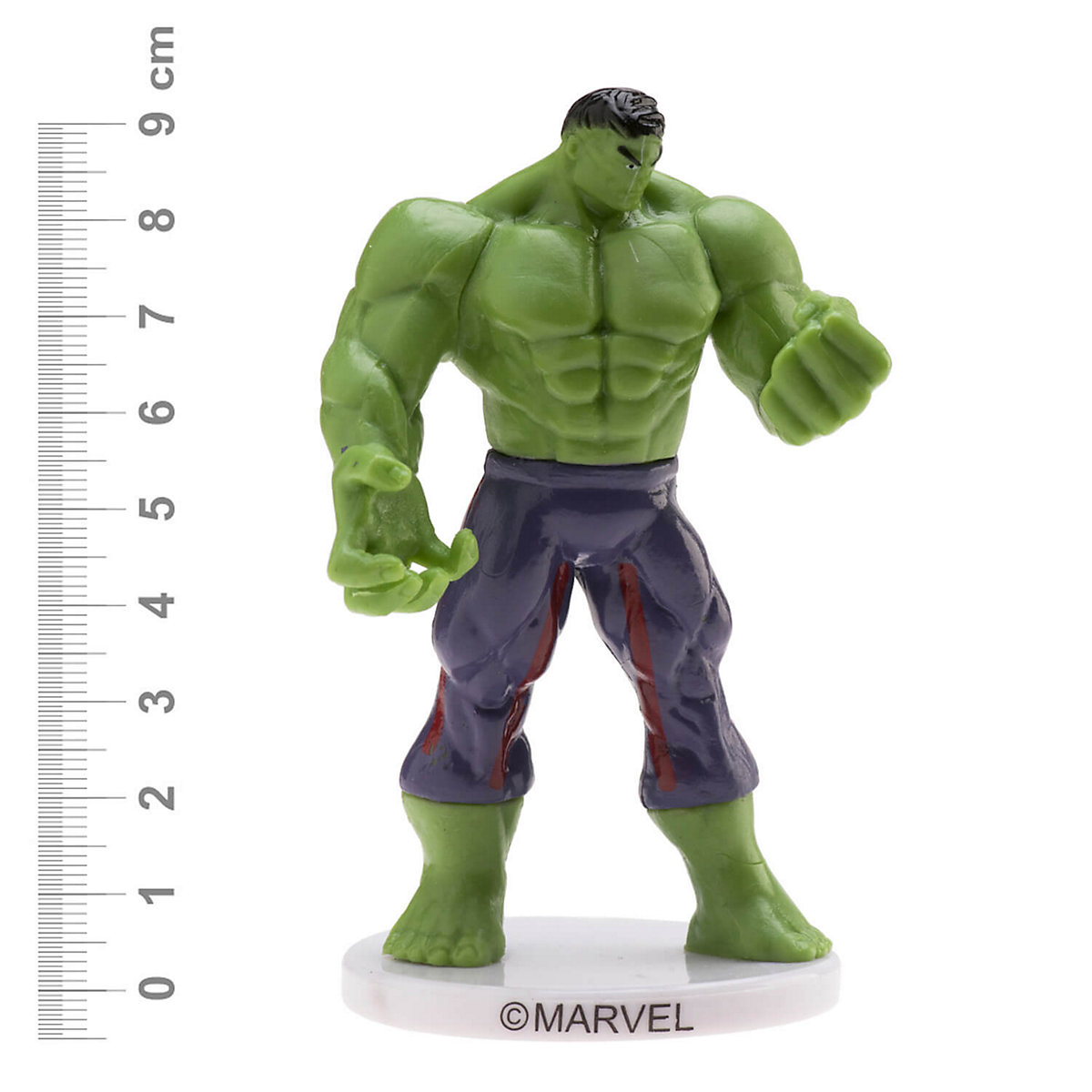 Tortendeko Figur Hulk von den Marvel Avengers, 9cm