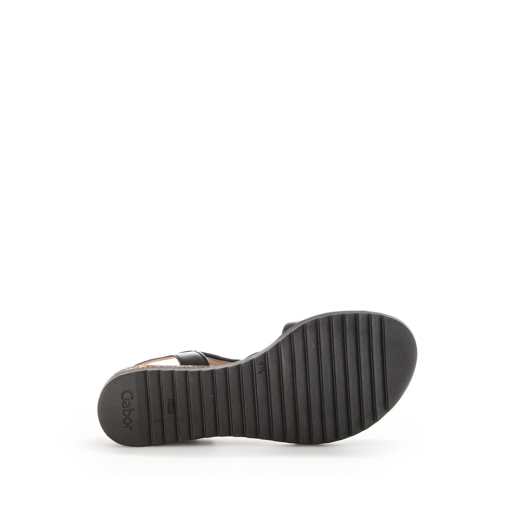 Gabor comfort Keilsandalette schwarz