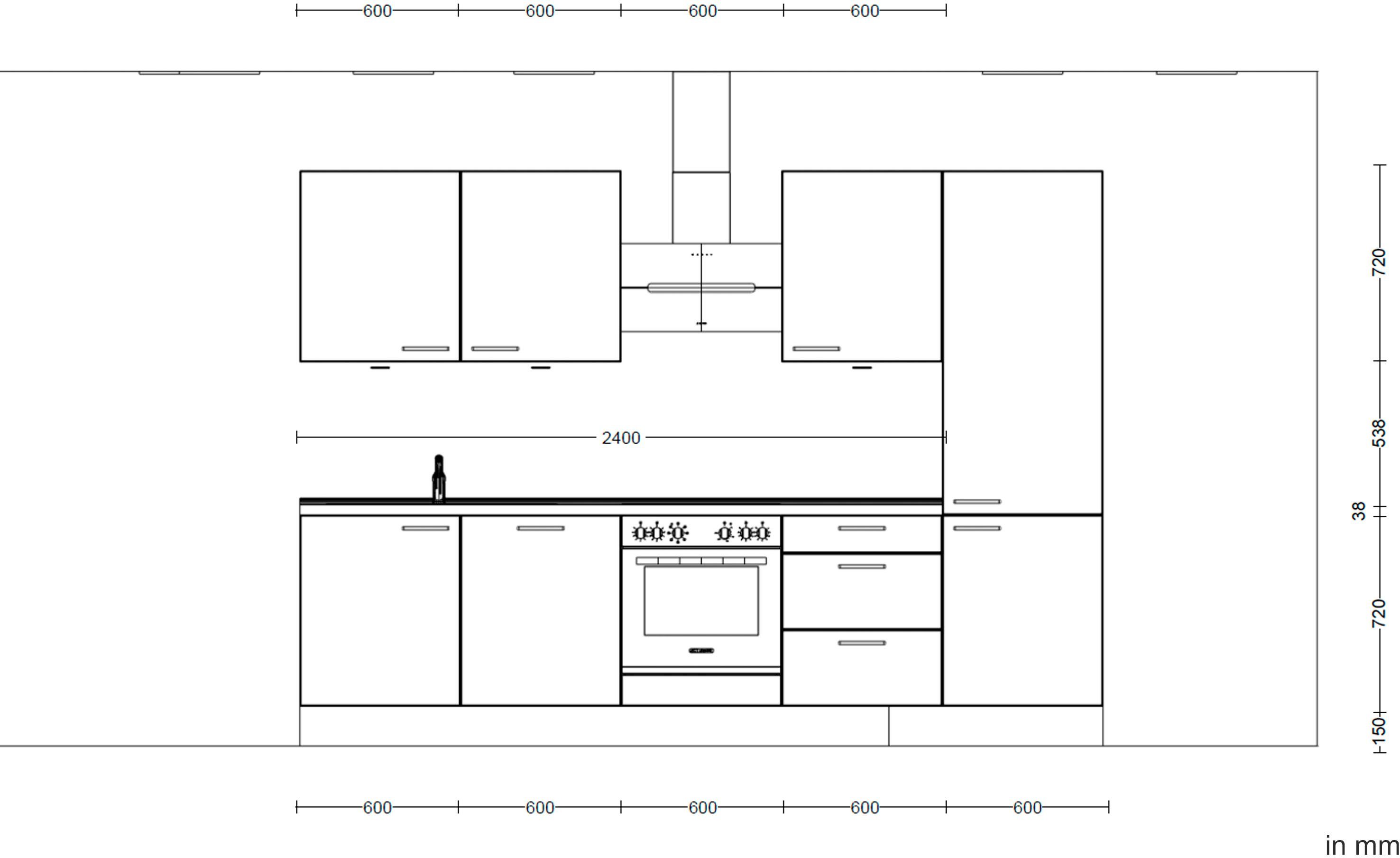 nobilia® elements Küchenzeile 