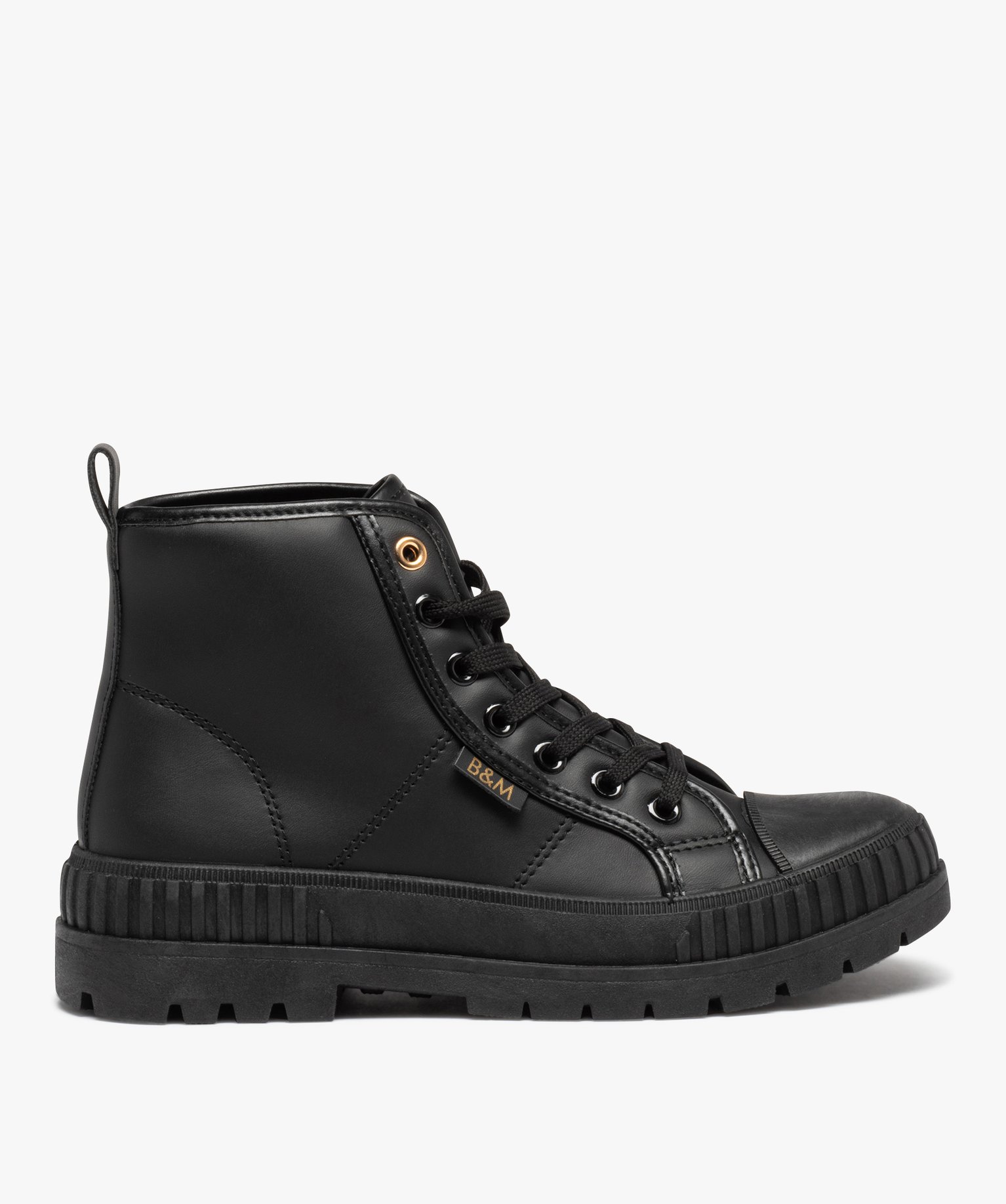 Boots rangers à lacets femme - B&M by Banana Moon noir | GEMO