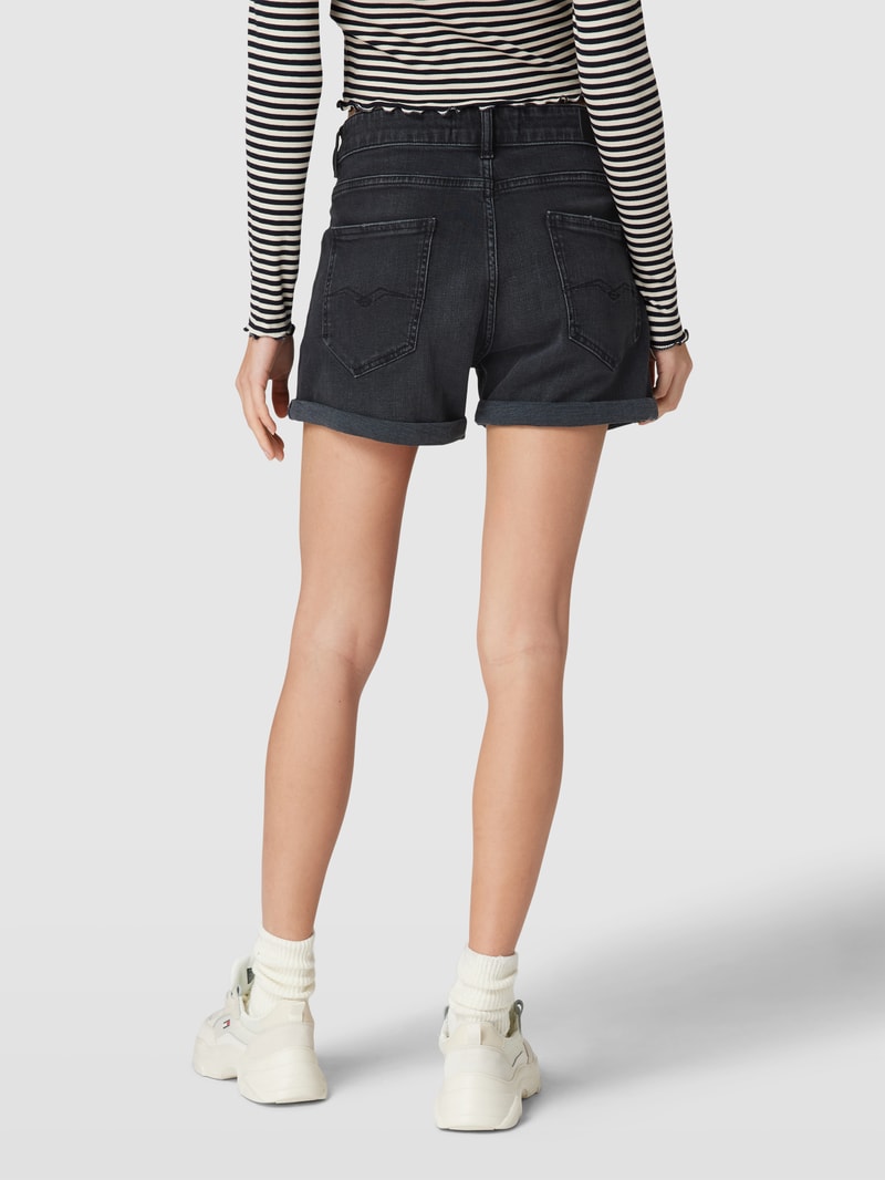 Jeansshorts mit 5-Pocket-Design Modell 'ANYTA' in schwarz