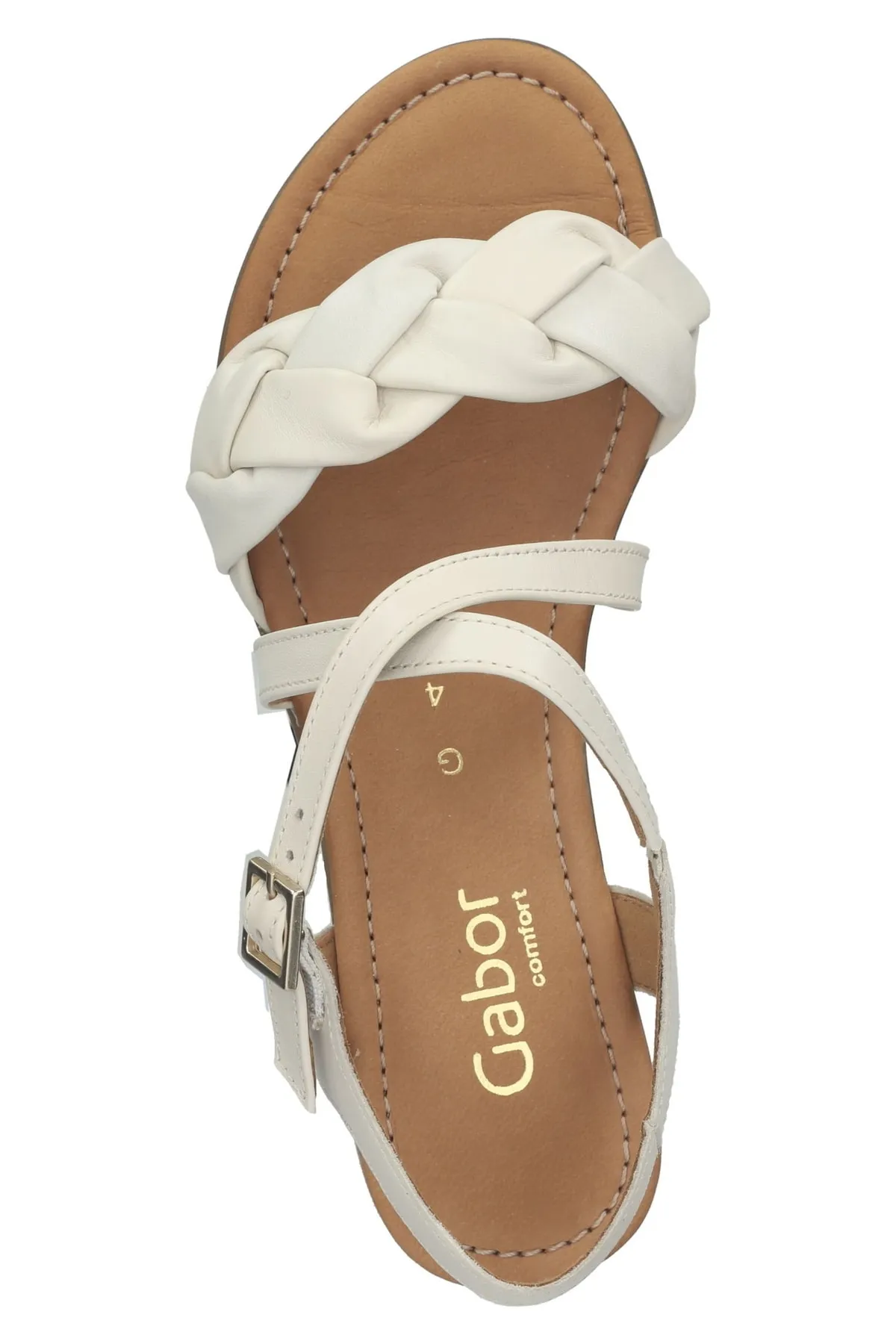 GABOR  Sandalette - Beige - Blockabsatz