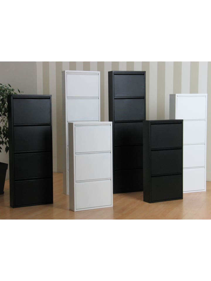 ebuy24 Schuhschrank Pisa Weiß 101 x 16 cm günstig kaufen onesize