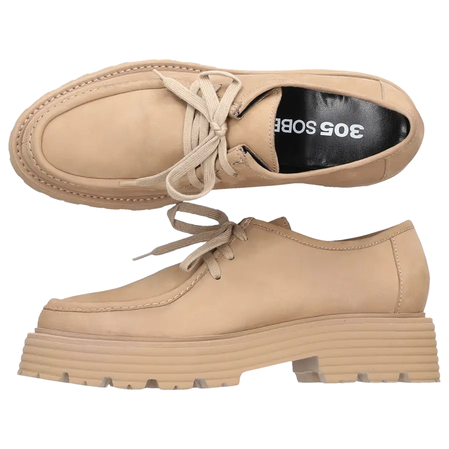 305 SOBE - Schnürer ORLY Nubukleder - beige