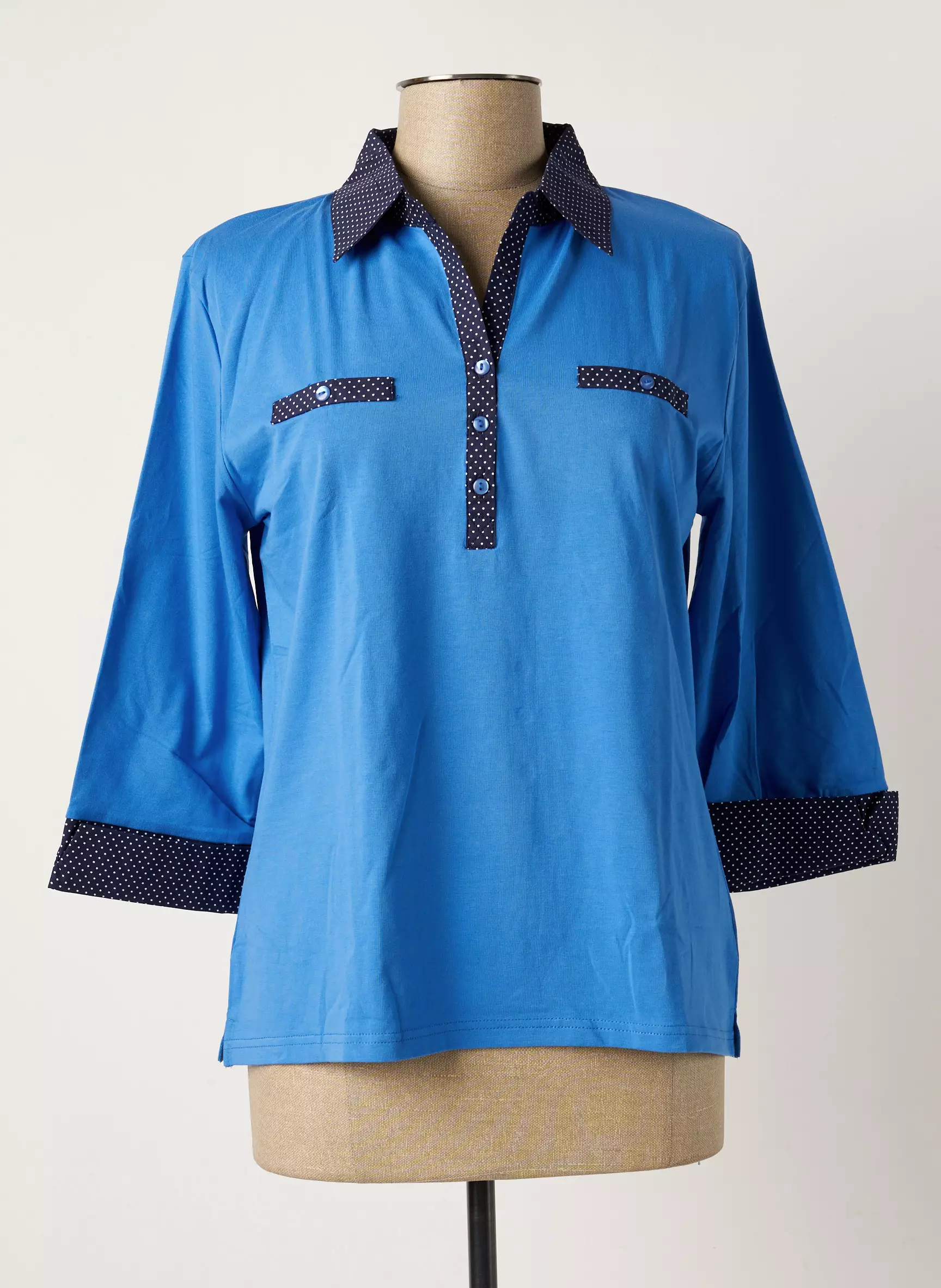 Soie Pour Soi Tops Femme couleur bleu