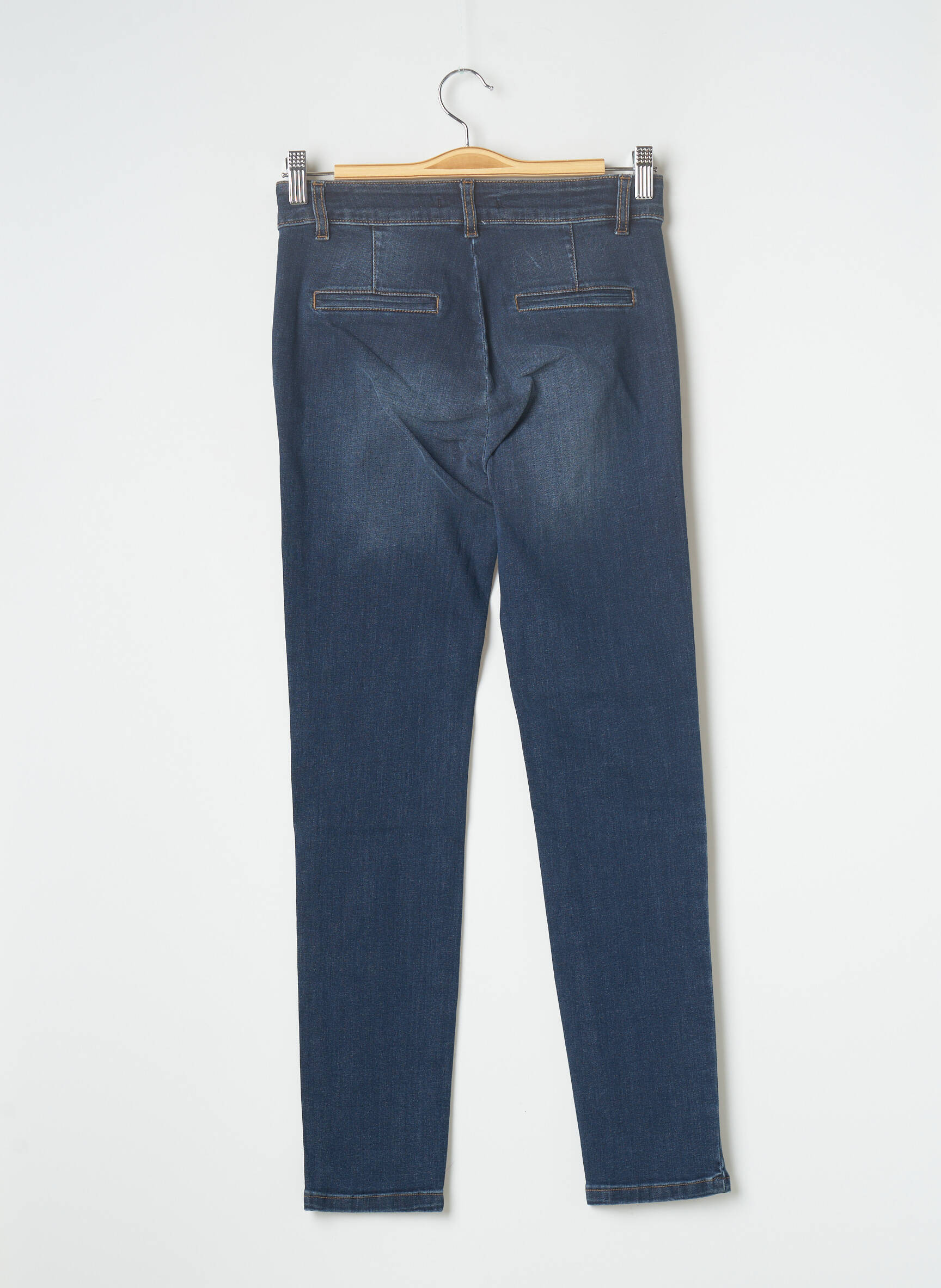 Lauren Vidal Jeans Coupe Slim Femme couleur bleu