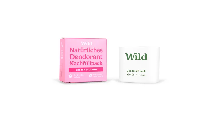 Wild Deodorant Cherry Blossom Nachfüllung 40 g