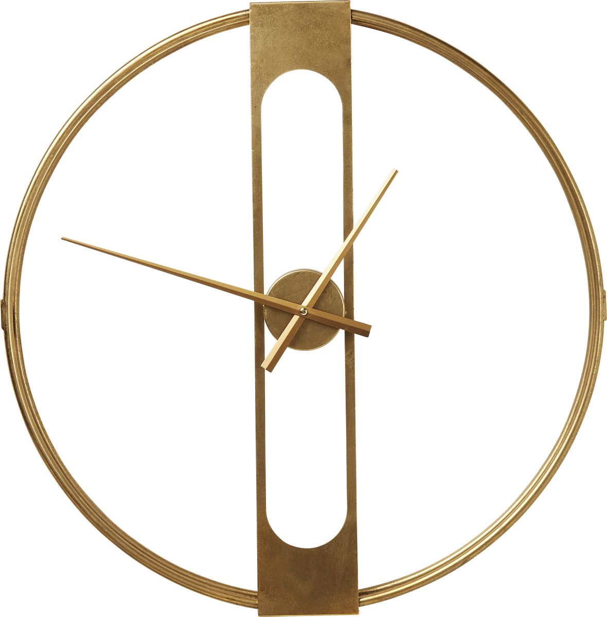KARE Wanduhr Clip Goldfarben