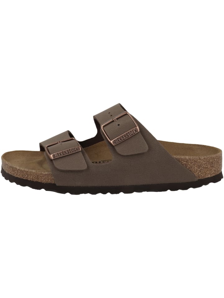 Birkenstock Sandale Arizona Birko-Flor Nubuk schmal in braun günstig kaufen