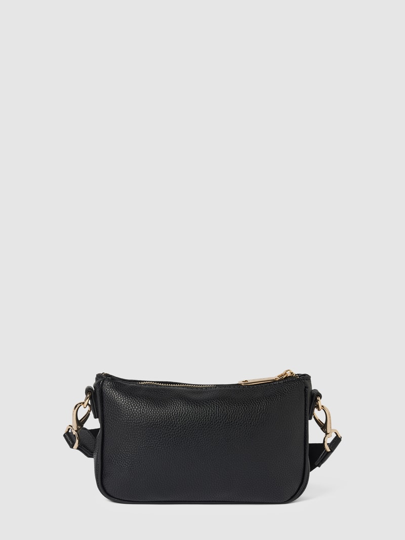 Crossbody Bag mit Label-Detail in schwarz
