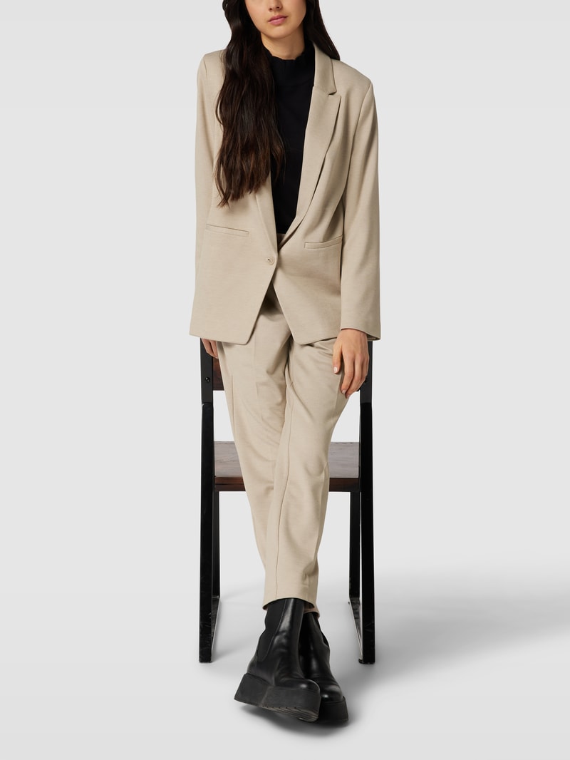 Blazer mit Leistentaschen in beige