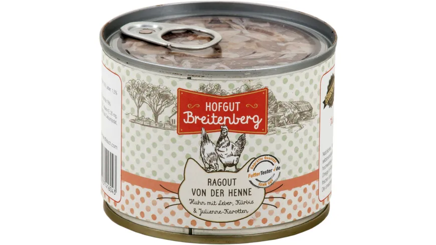 Hofgut Breitenberg Katzennassfutter Ragout von der Henne 180g 180 g