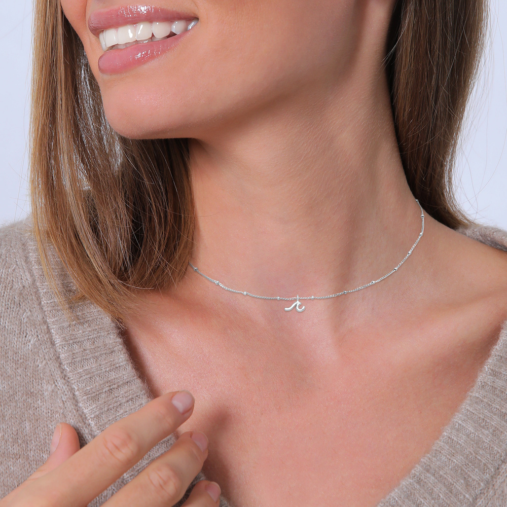 Elli Elli Collier Femmes Choker Vague Pendentif Surfeur Maritime en argent sterling 92 collier