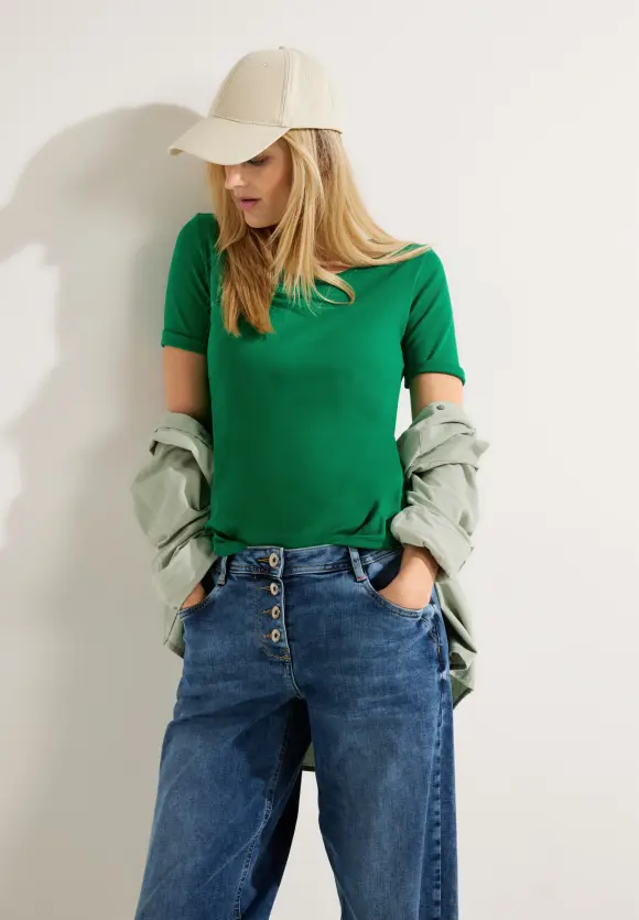 CECIL T-Shirt in Unifarbe