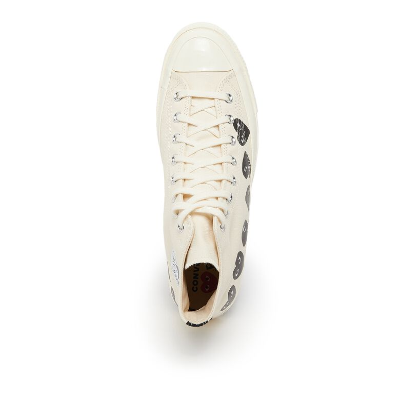 Comme des Garcons Play Multi Heart Chuck Taylor All Star '70 High white