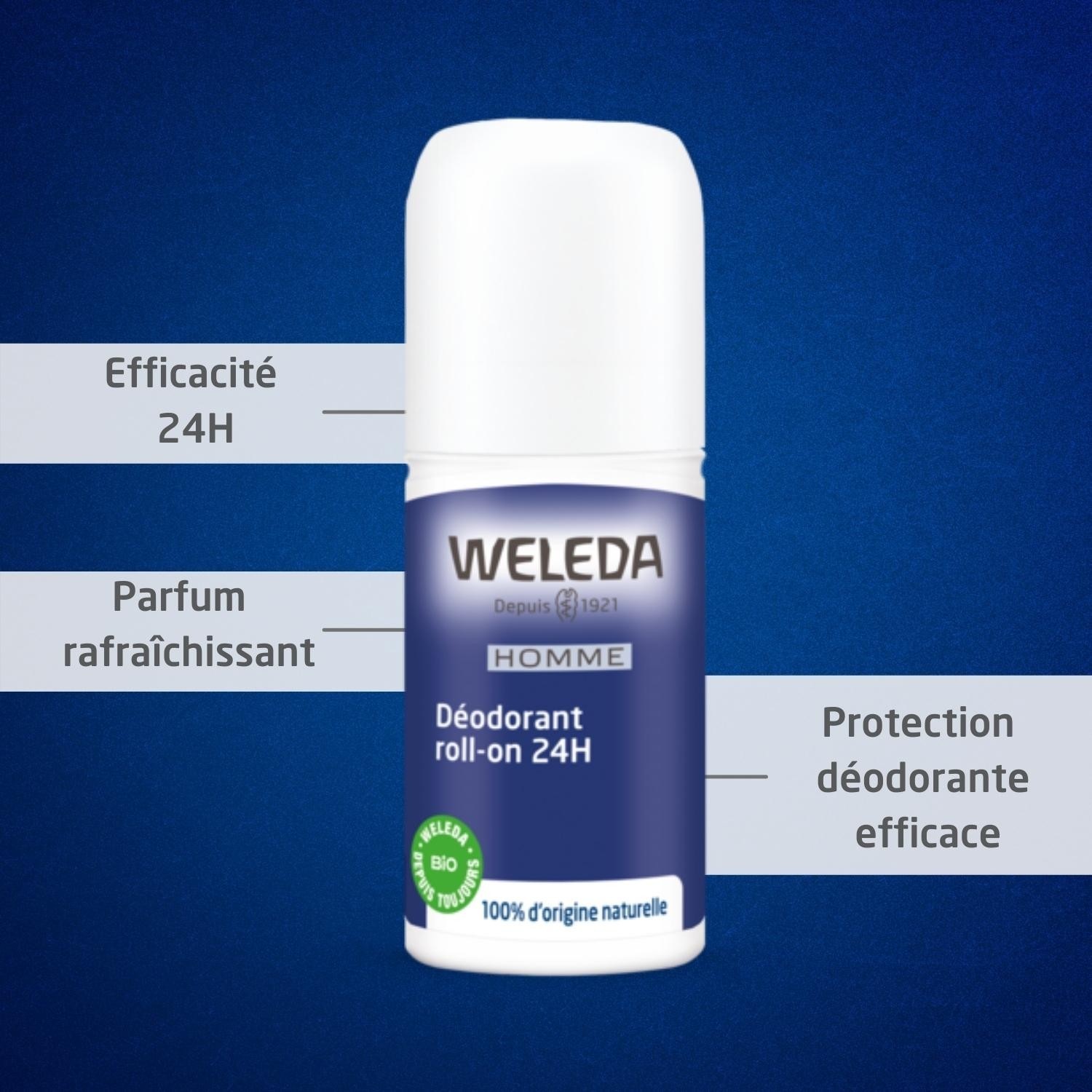 Weleda 24H Roll-On dezodorans Duo za muškarce - 2 x 50 ml