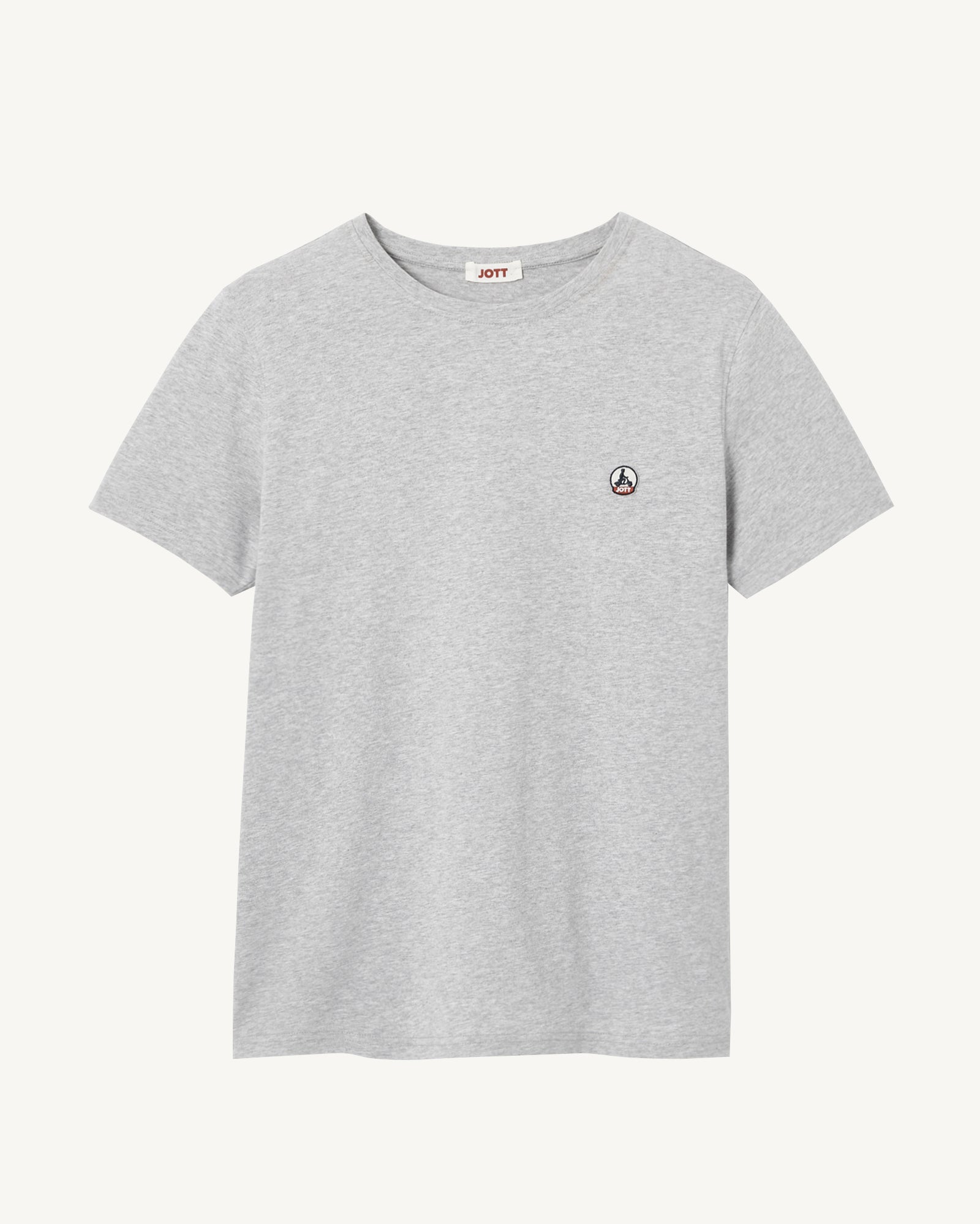 T-shirt homme en coton biologique Gris chiné Pietro