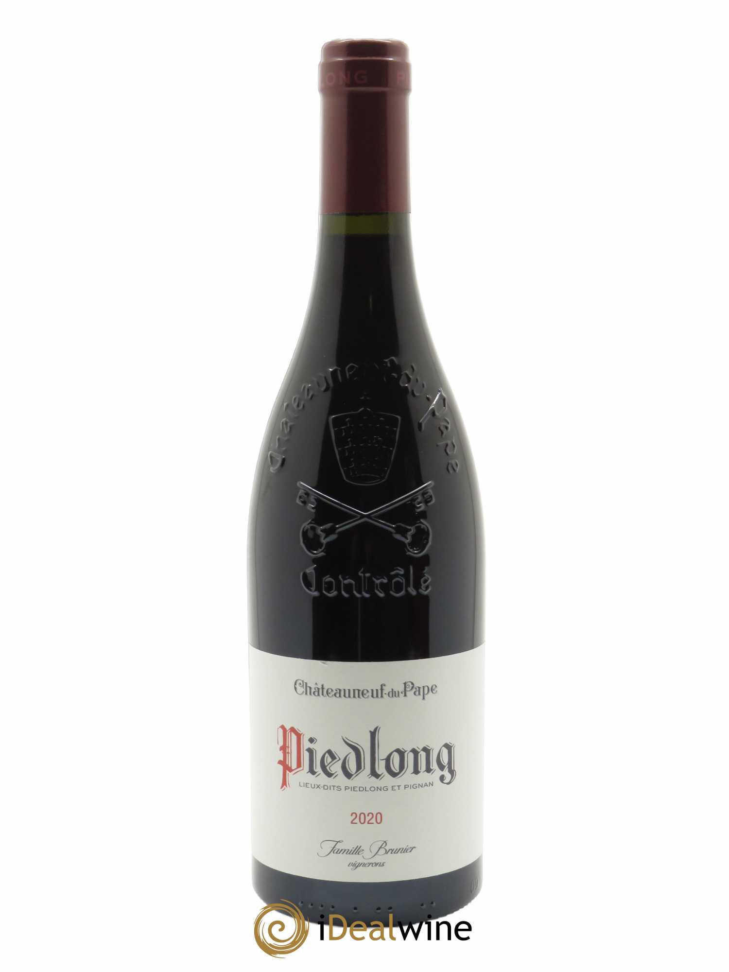 Châteauneuf-du-Pape lieu dit Pied-long Vignobles Brunier  2020 - Lot de 1 Bouteille