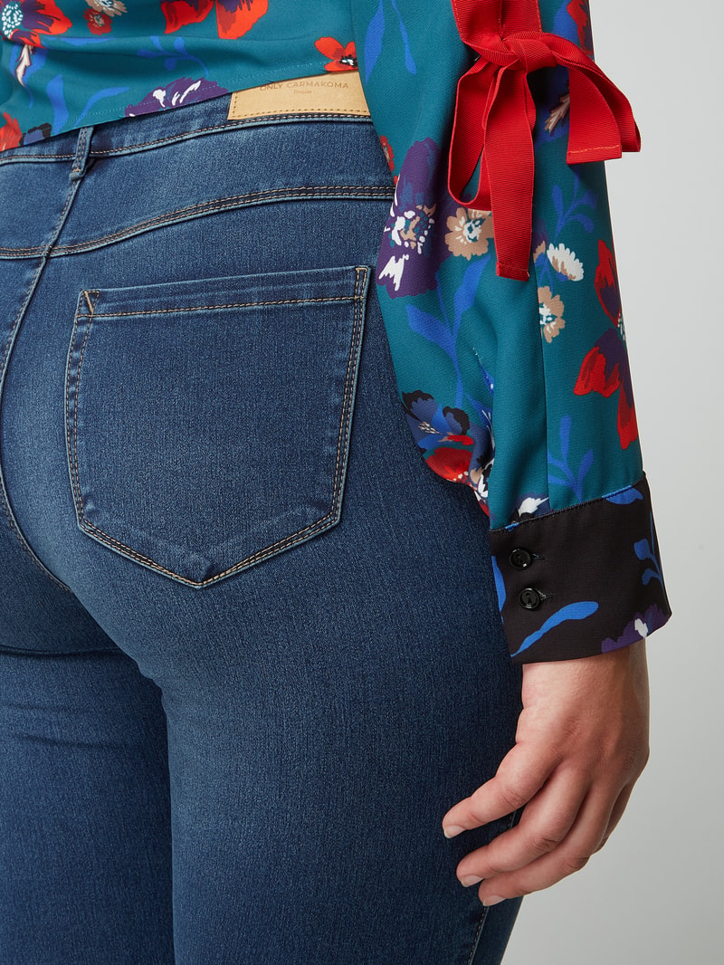 PLUS SIZE Skinny Fit Jeans mit Stretch-Anteil in bleu