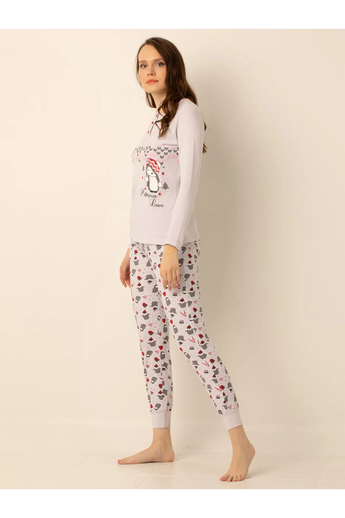 Doremi  Damen-Pyjama-Set aus Baumwolle