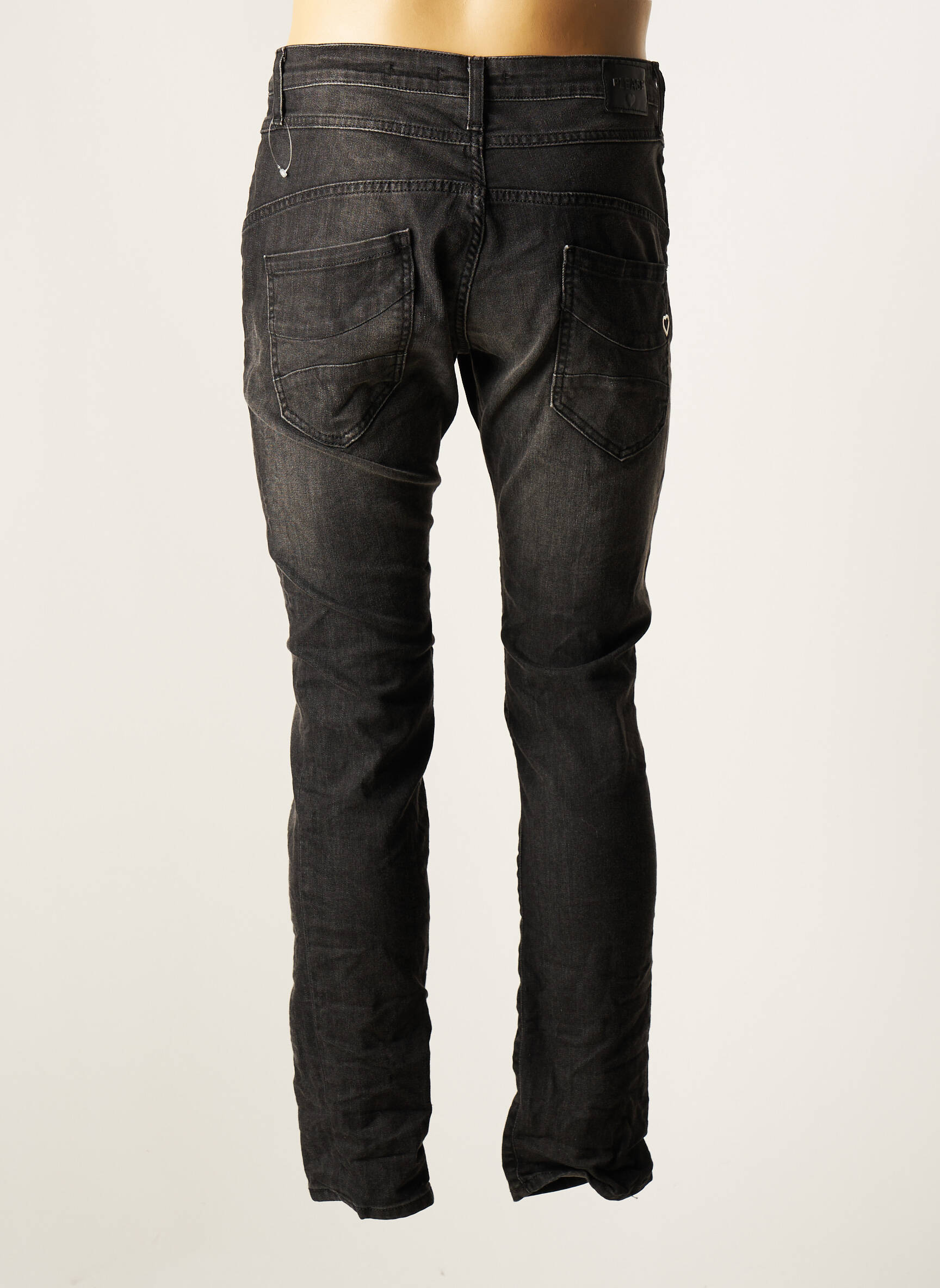 Please Jeans Coupe Slim Femme couleur gris